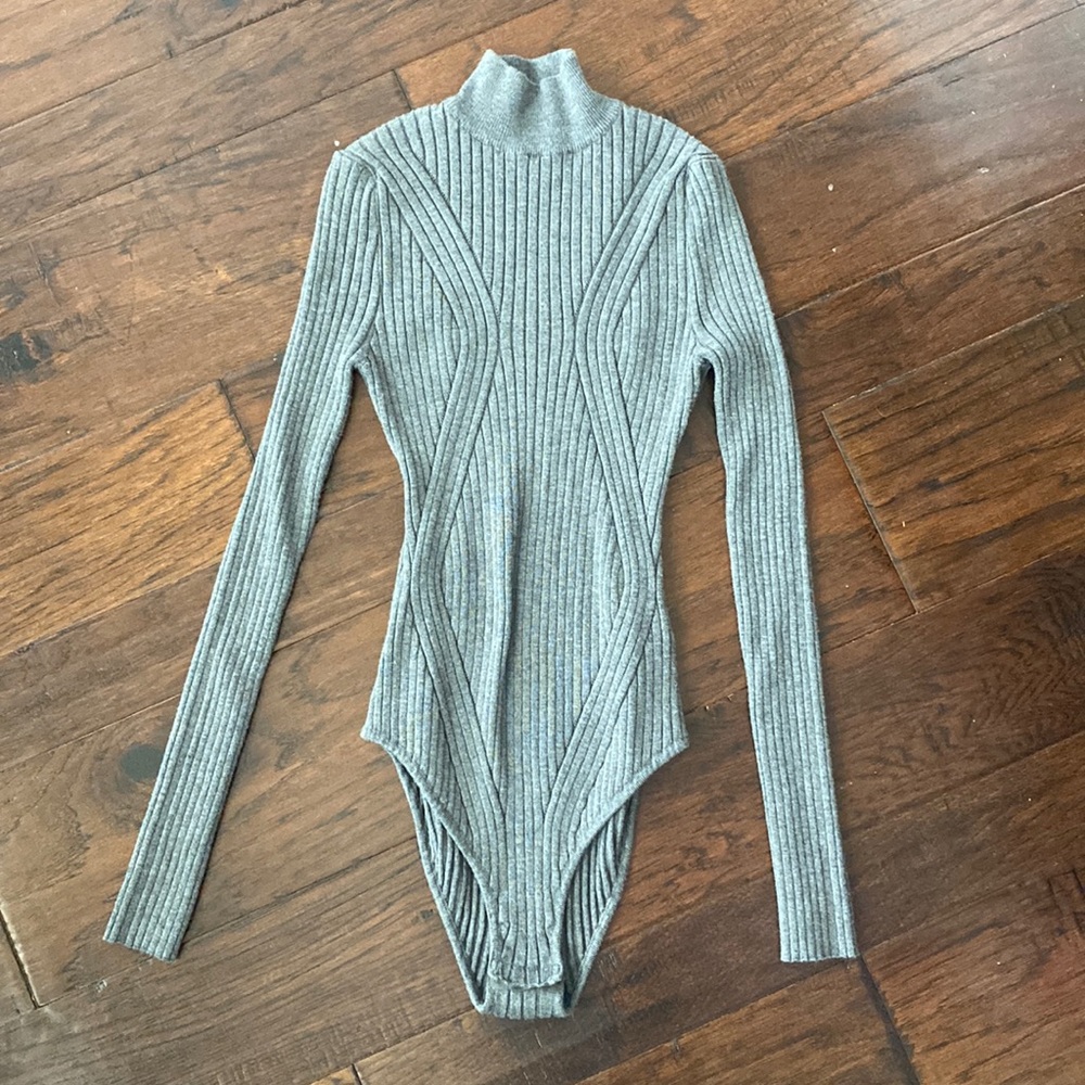 Kendall & Kylie Sweater Bodysuit - Picture 1 of 3